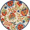 Homeroots 4 ft. Multi Color Round Mediterra Indoor & Outdoor Area Rug 384792 - alternate 4